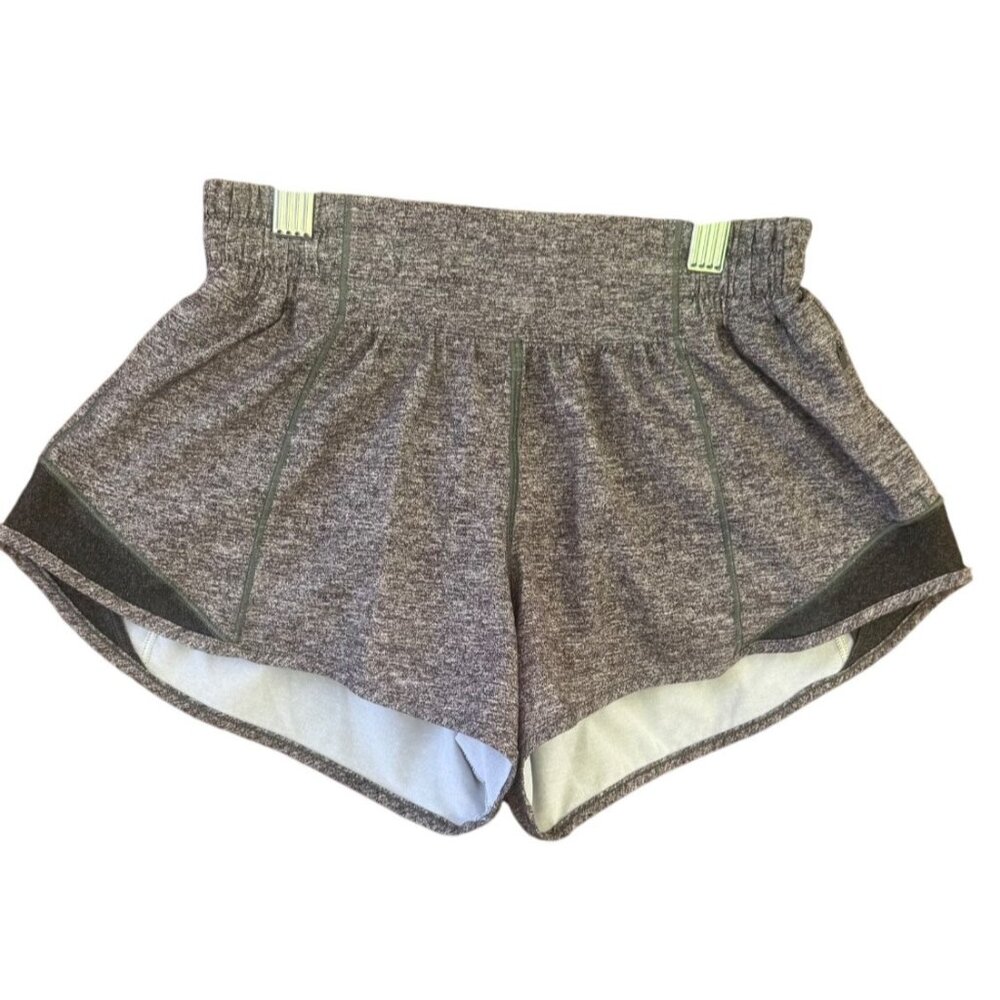 Lululemon Hotty Hot Short II Women's  2 Reg Heathered Grey Athletic Shorts